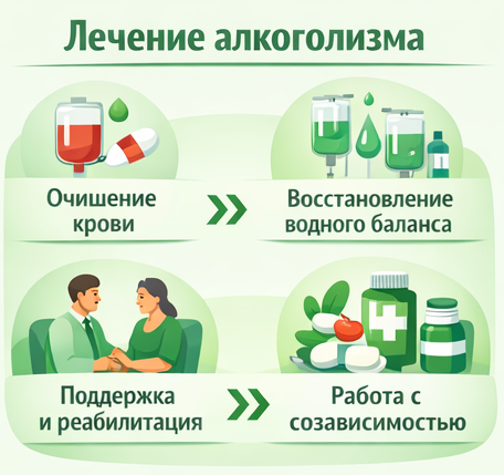 лечение алкоголизма в Майкопе этапы